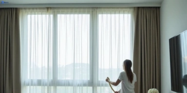 Delicate sheer drape cleaning viewbank-vic Matty Curtain Cleaning