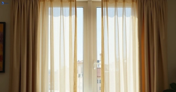 Dull dusty drapes in viewbank-vic before professional cleaning